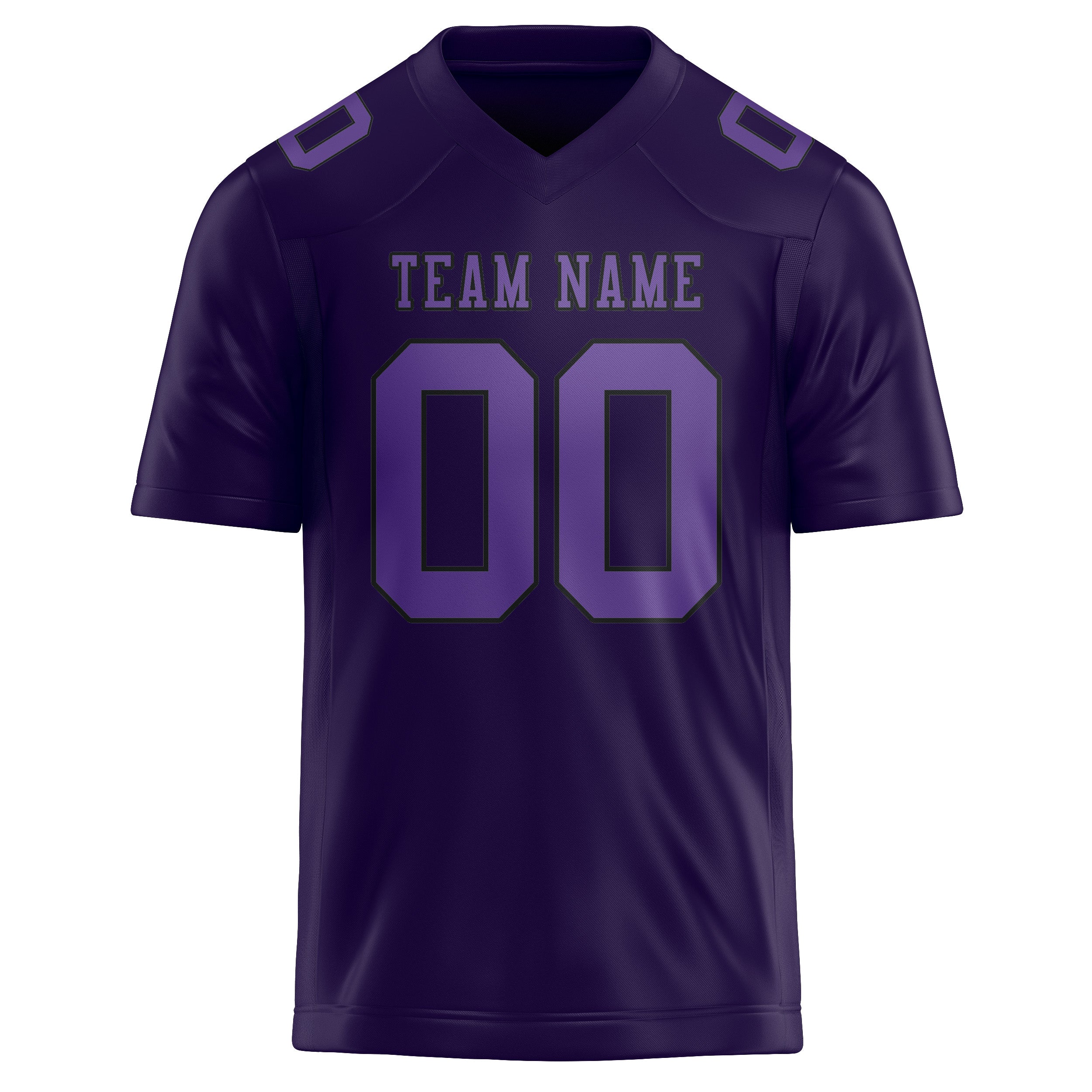 Maillot de football violet clair personnalisé
