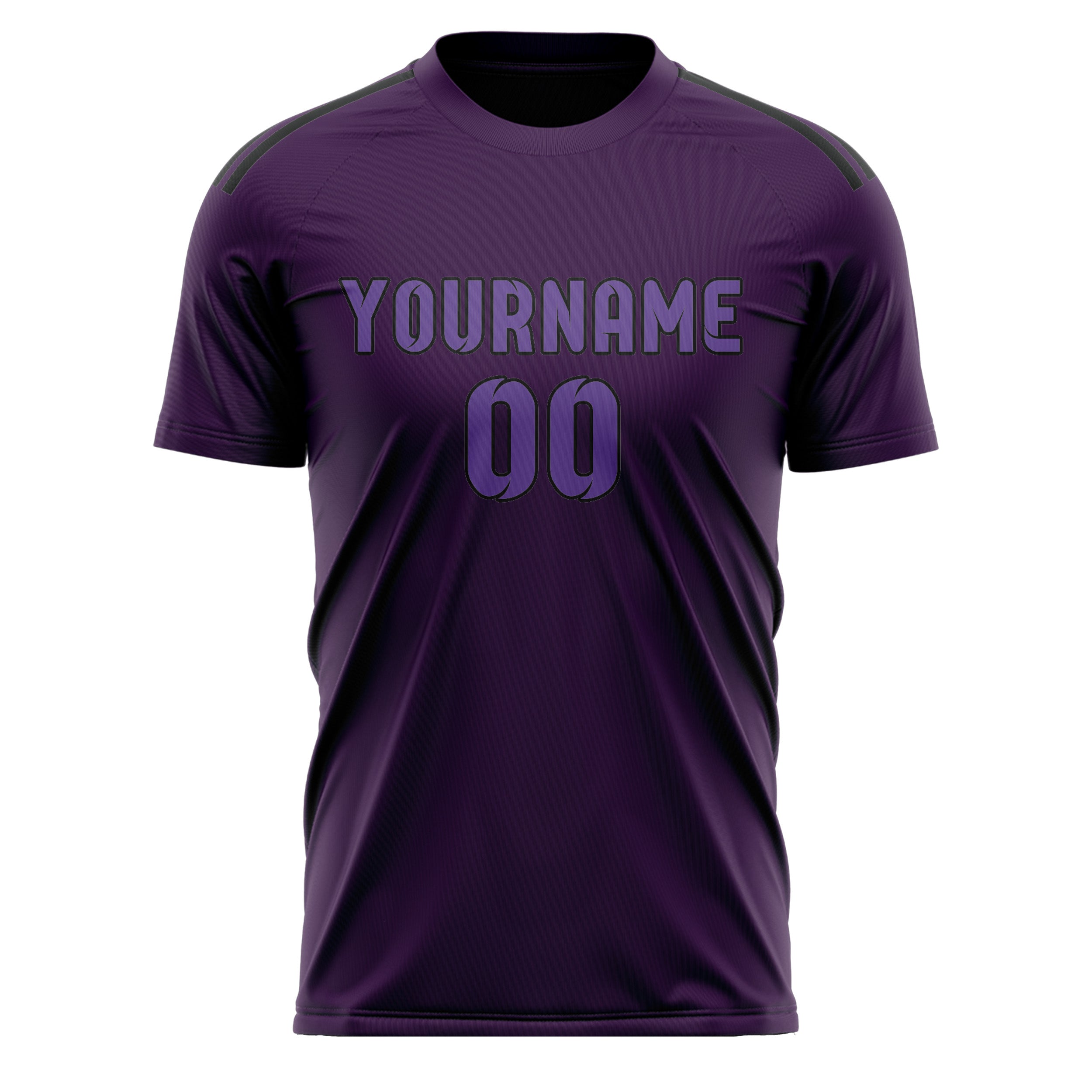 Maillot de football violet clair personnalisé