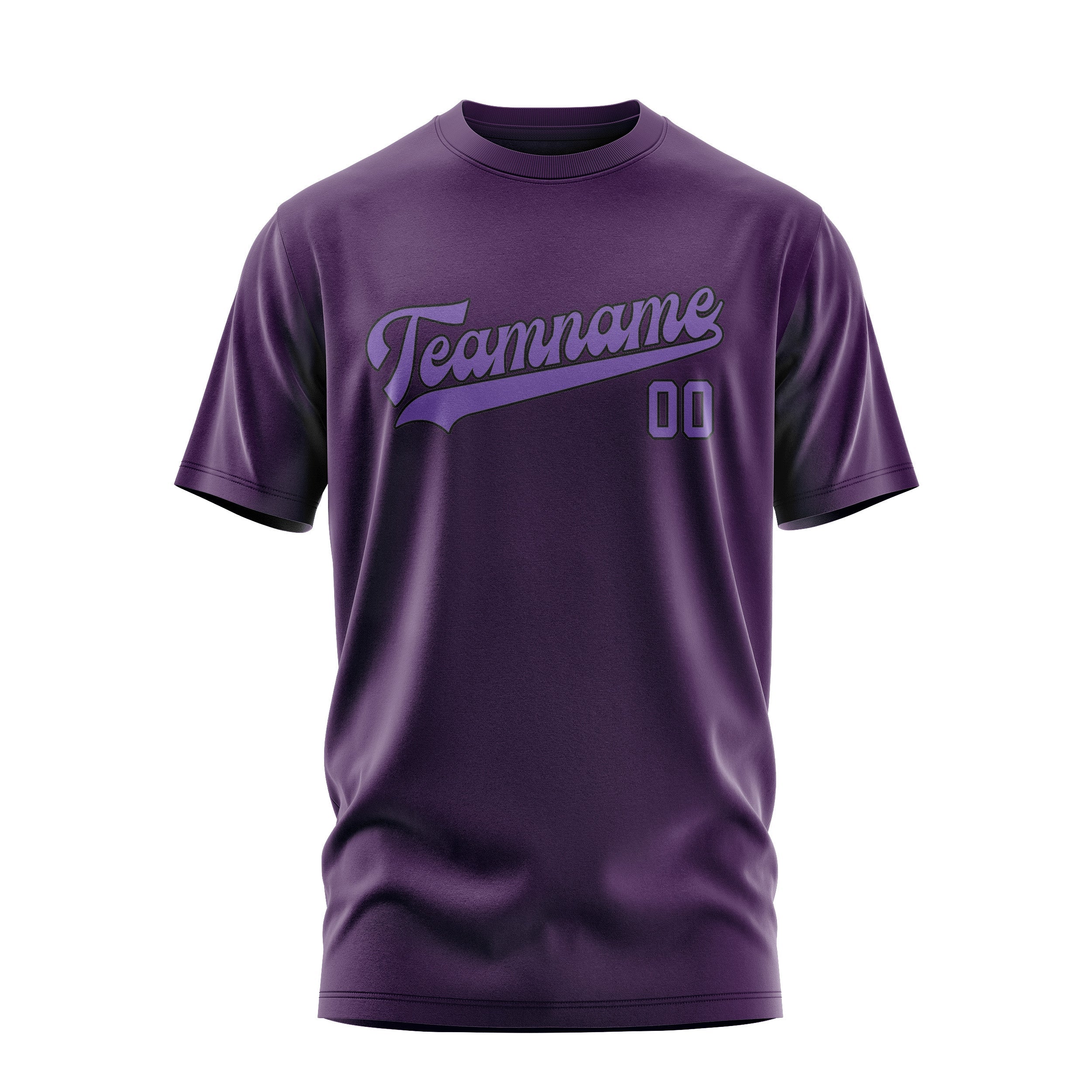 T-shirt violet clair personnalisé