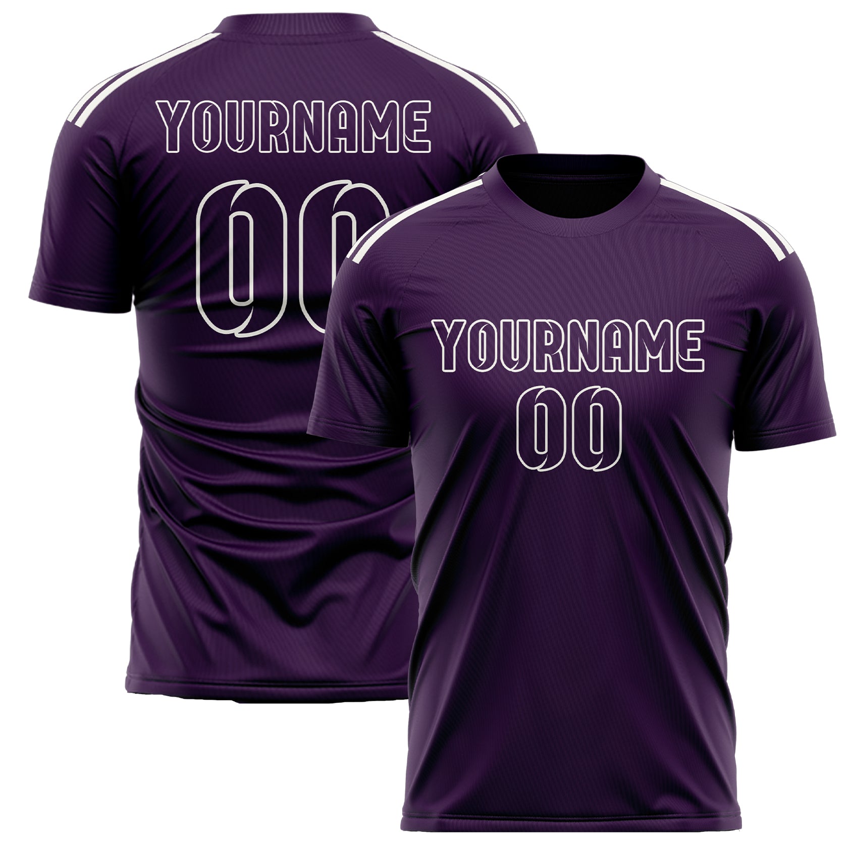 Maillot de football violet personnalisé