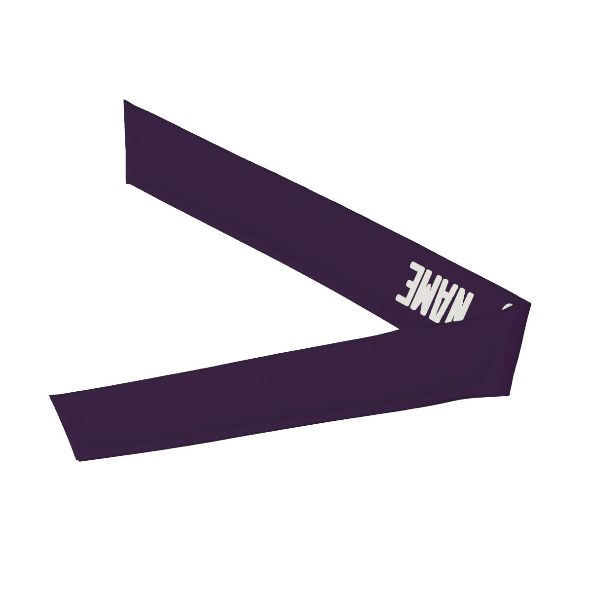 Bandeau violet et blanc personnalisé