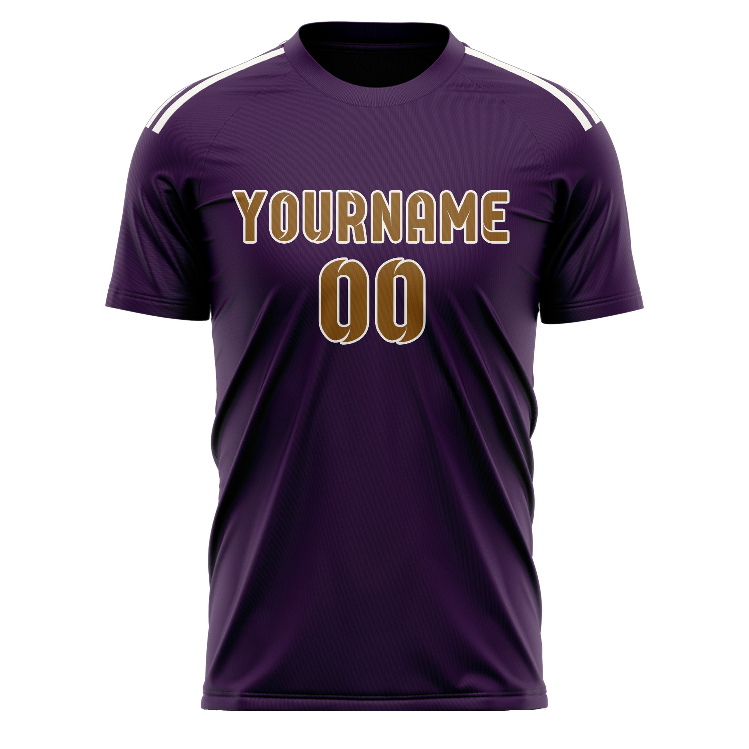 Maillot de football personnalisé violet kaki