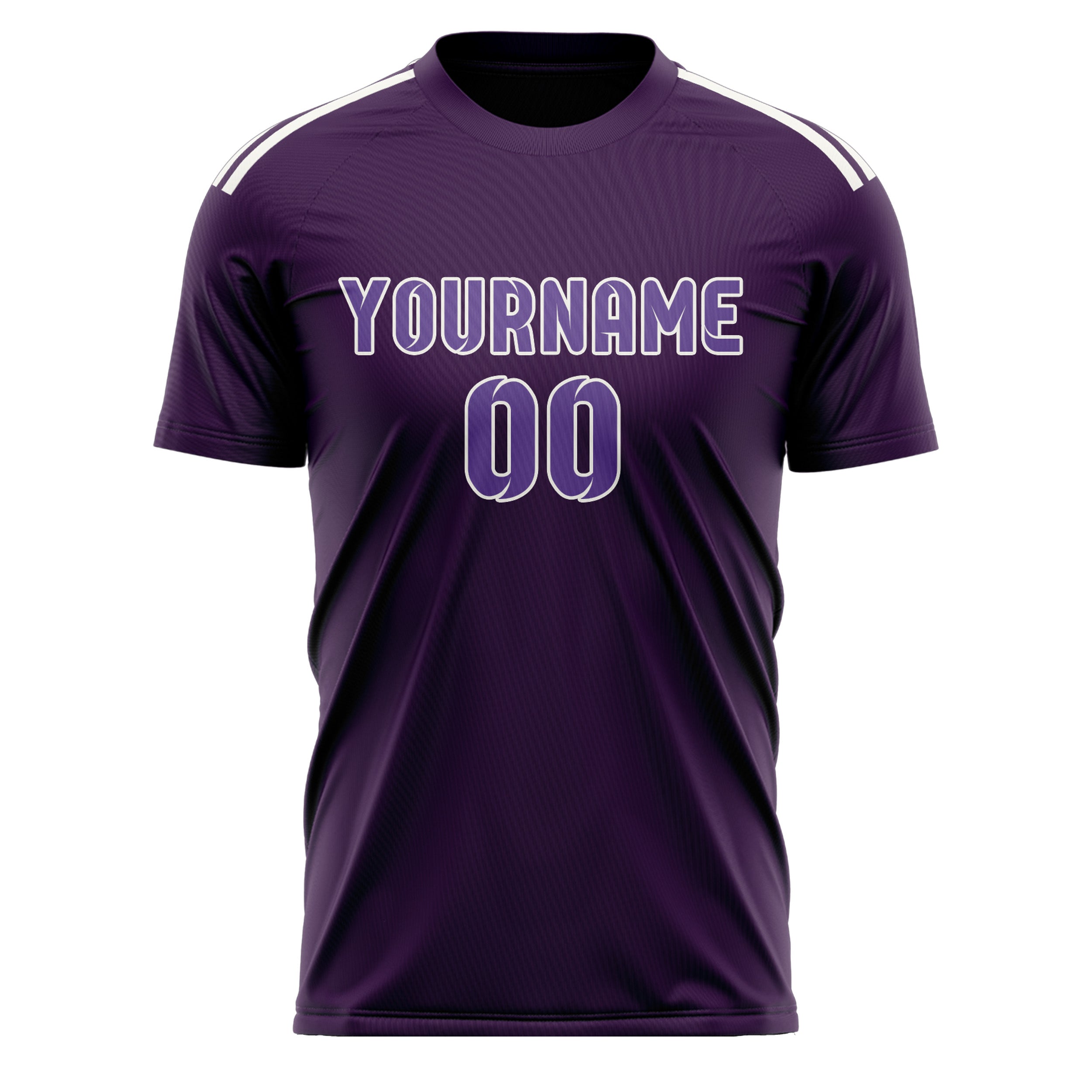Maillot de football violet clair personnalisé