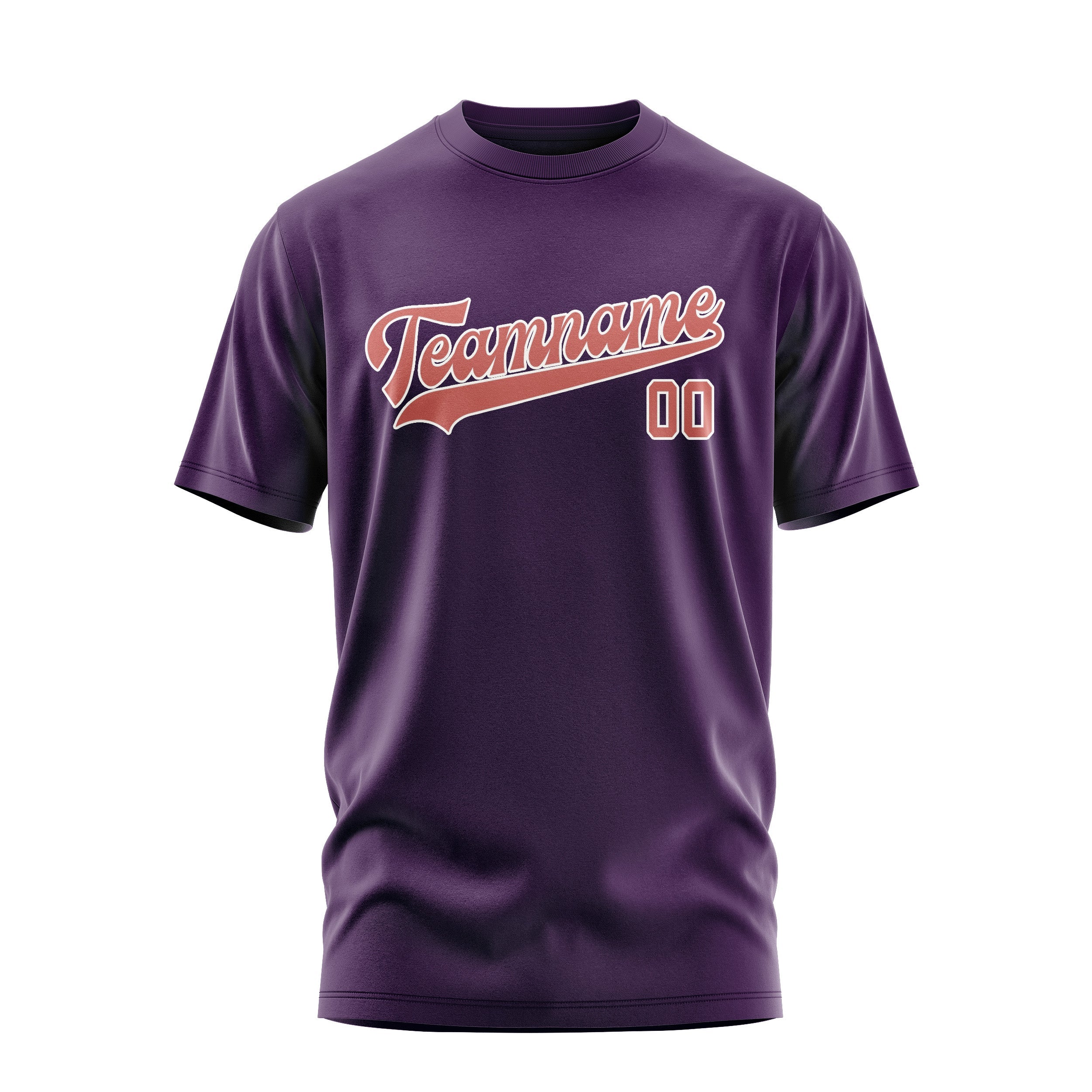T-shirt personnalisé rose cuivrée violette