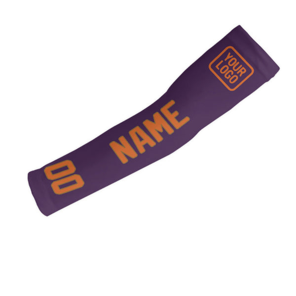 Manchon de bras personnalisé violet orange