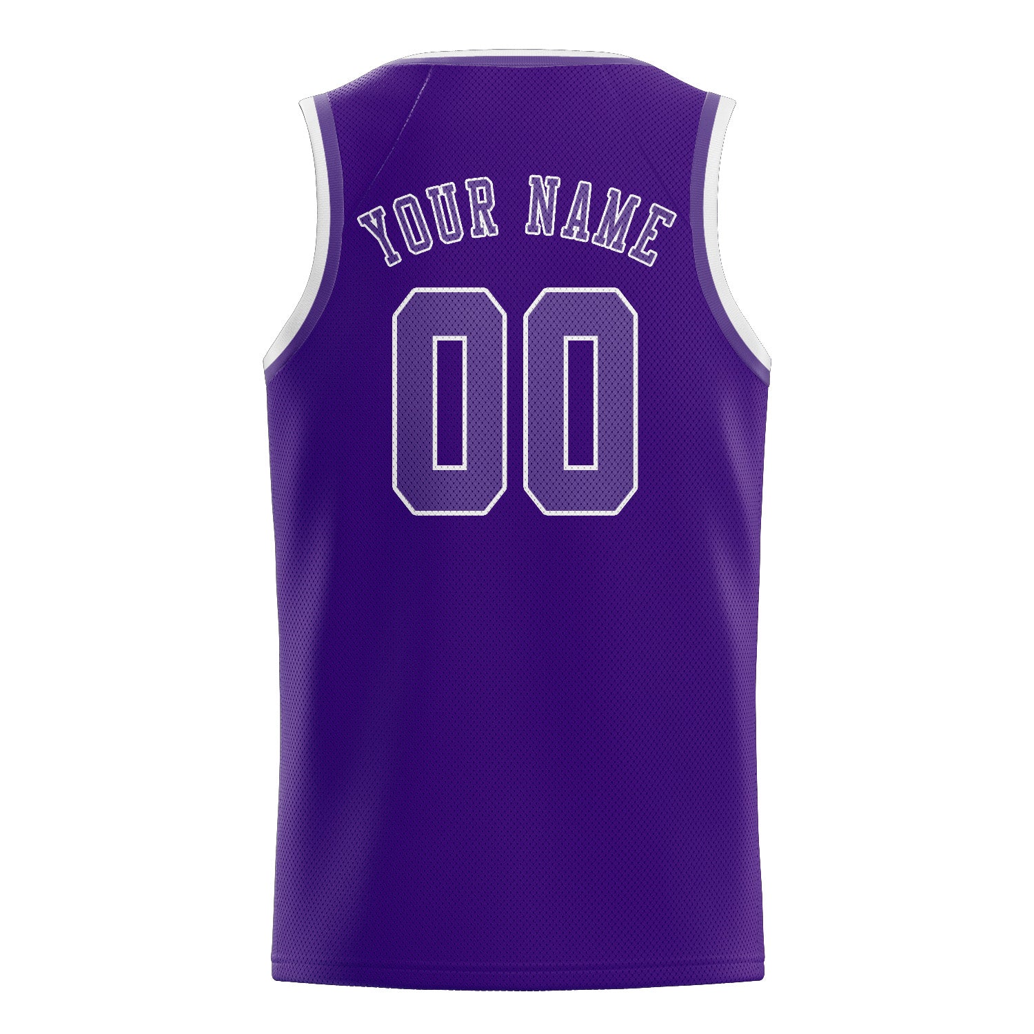 Maillot de basketball violet clair personnalisé