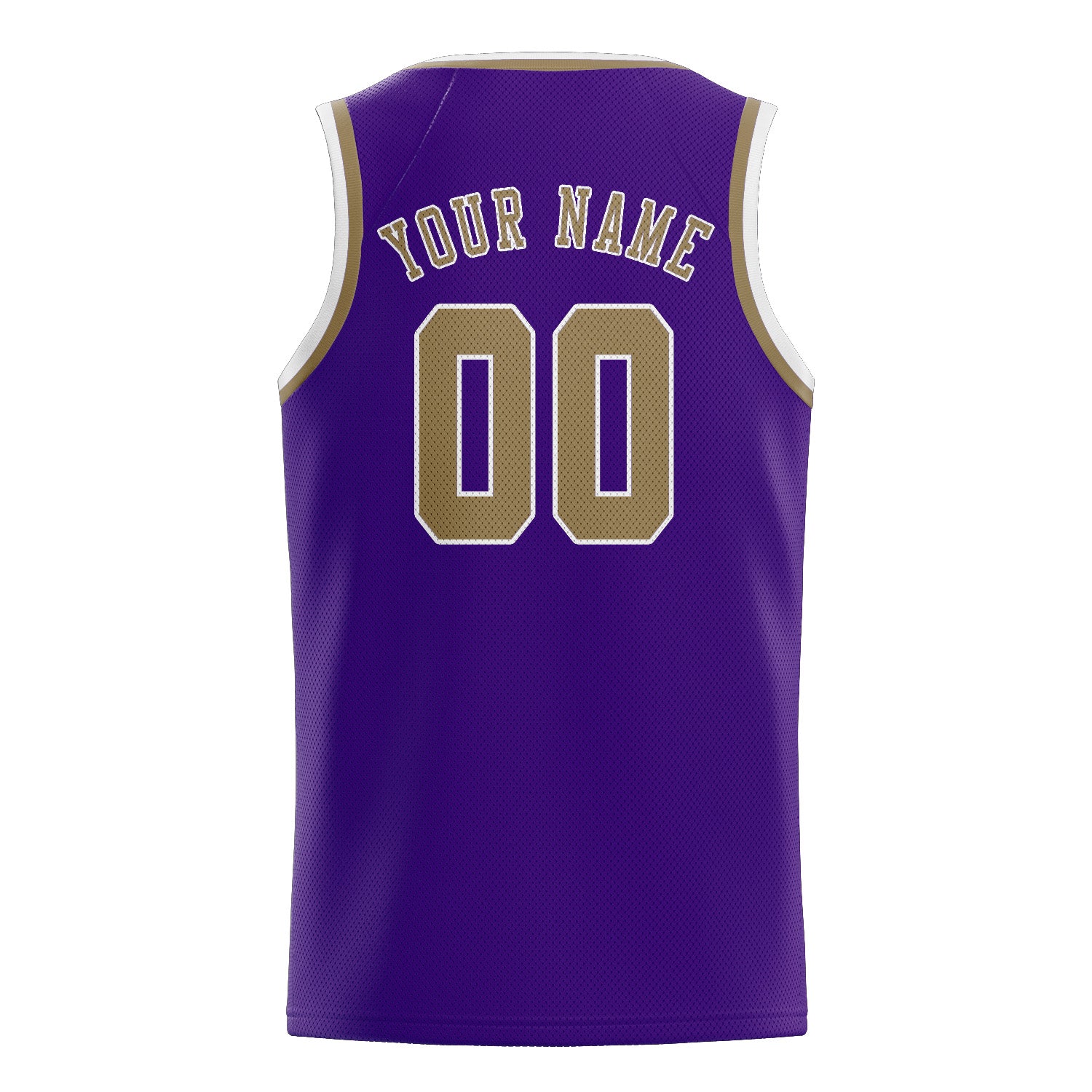 Maillot de basketball personnalisé violet clair kaki