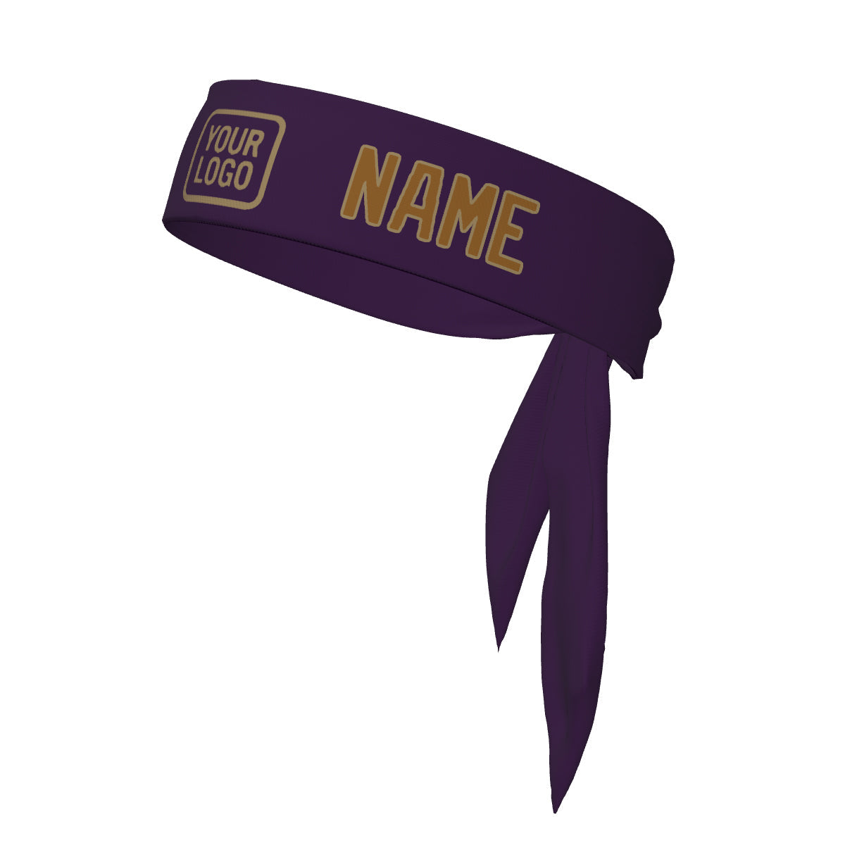Bandeau kaki violet personnalisé