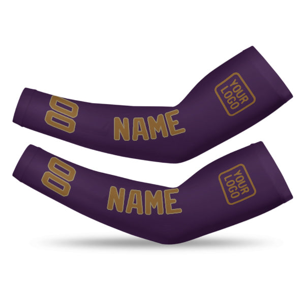 Manchon de bras personnalisé violet kaki