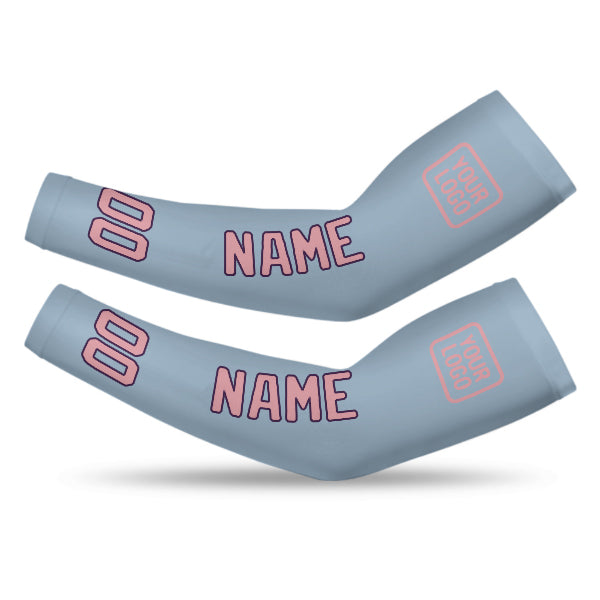 Manchon personnalisé bleu clair rose clair