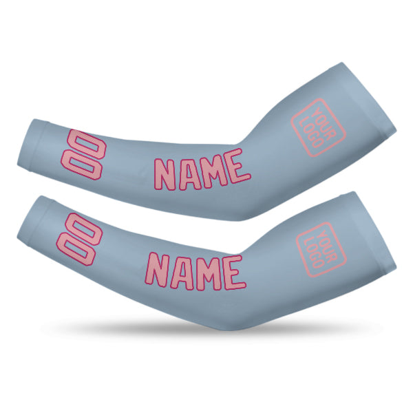 Manchon personnalisé bleu clair rose clair