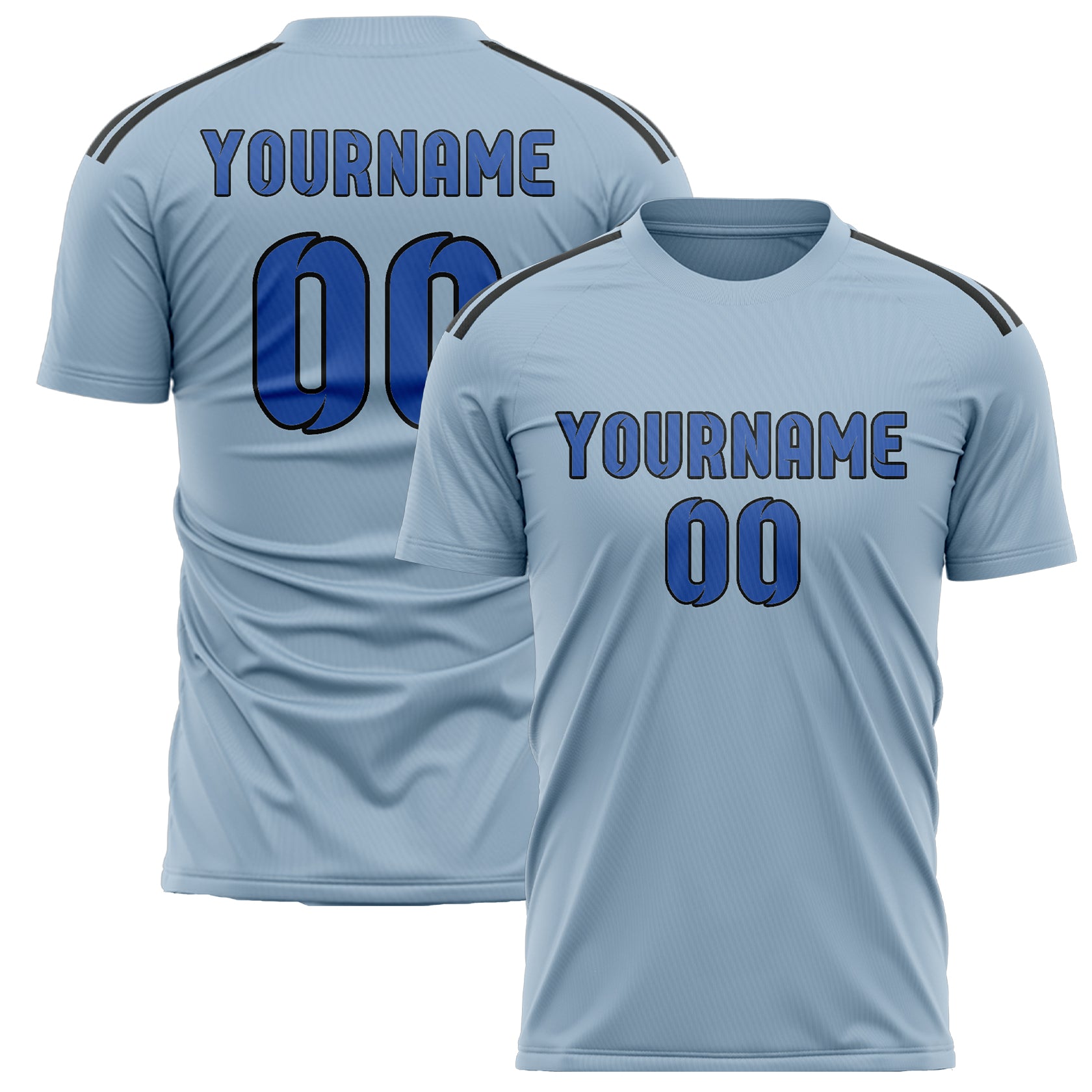 Custom Light Blue Sky Blue Soccer Jersey