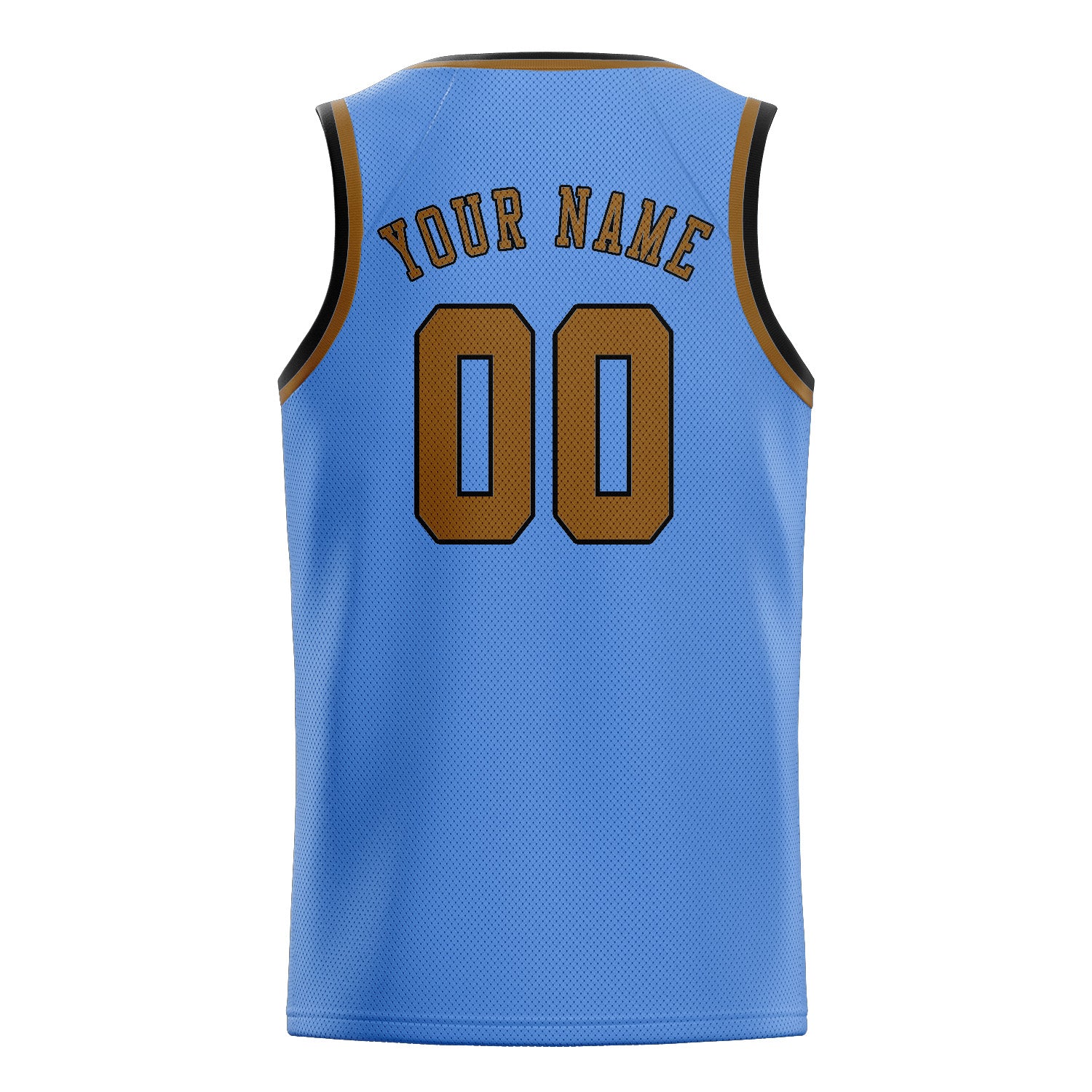 Maillot de basketball kaki bleu clair personnalisé