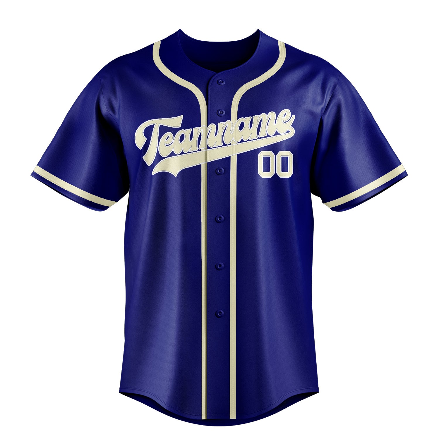 Maillot de baseball personnalisé bleu ciel et crème