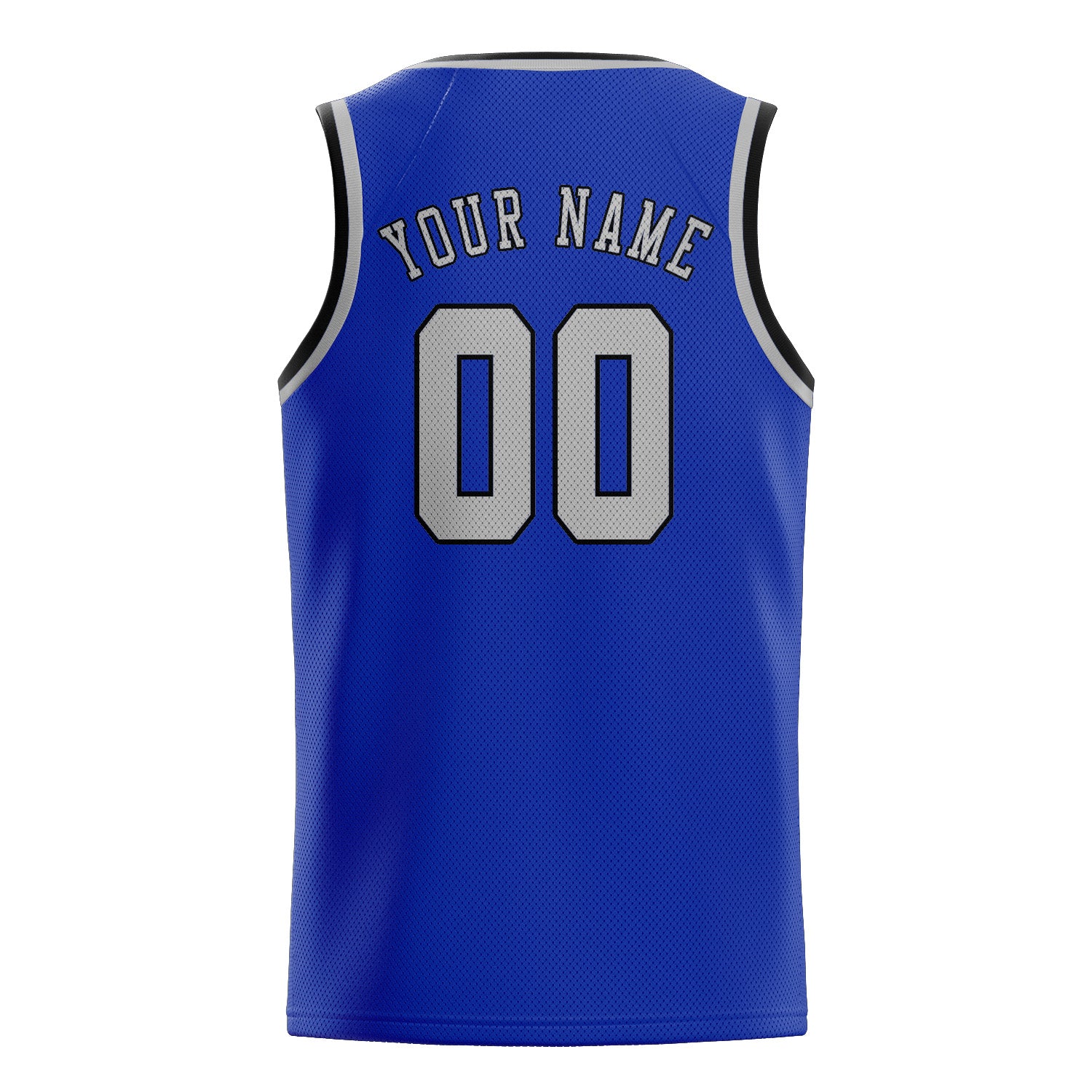 Maillot de basketball personnalisé bleu ciel et gris