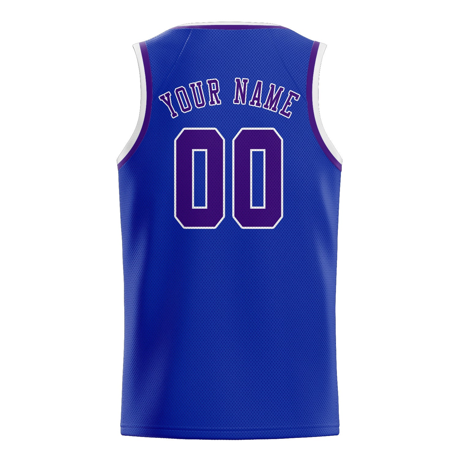 Maillot de basketball personnalisé bleu ciel et violet