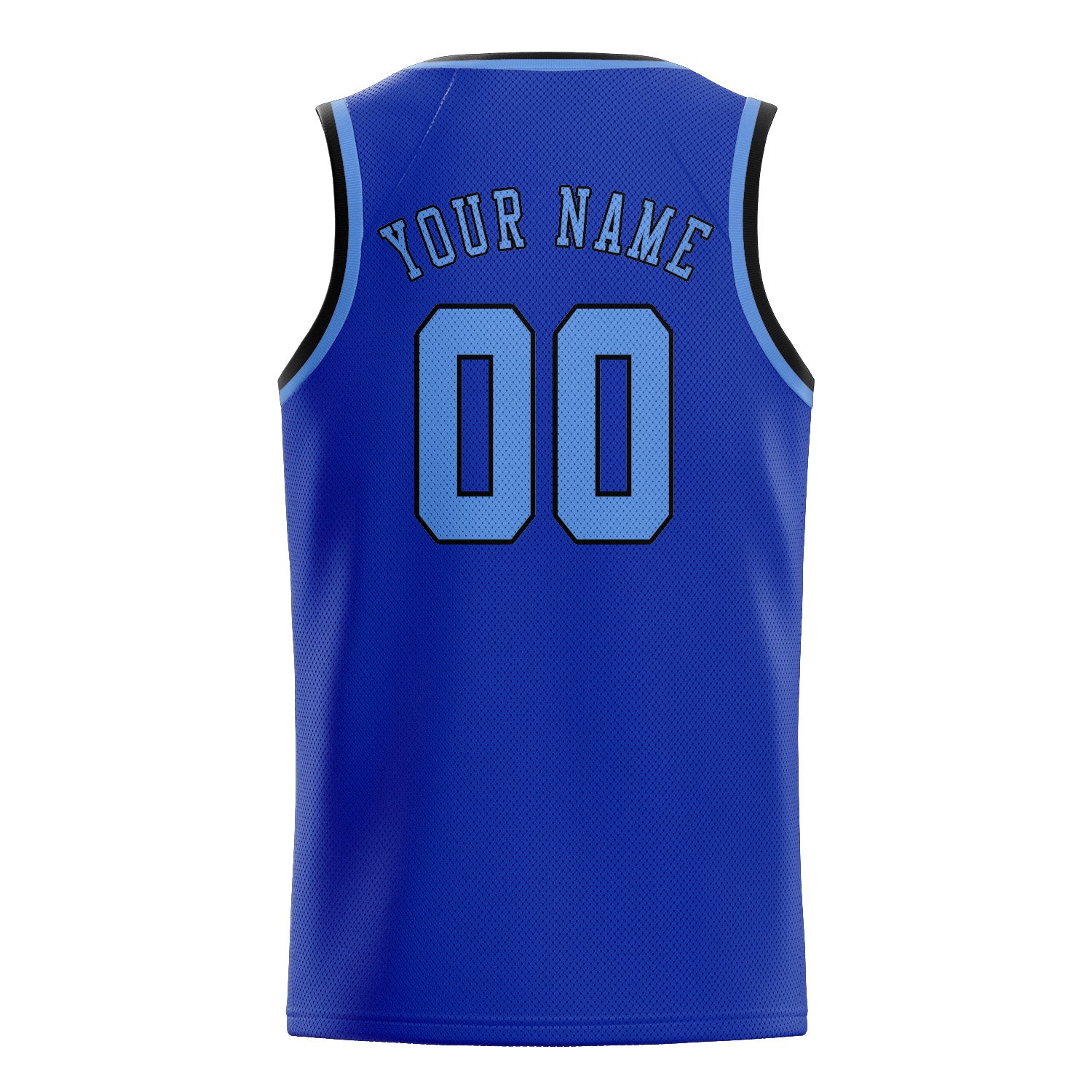 Maillot de basketball personnalisé bleu ciel et bleu clair