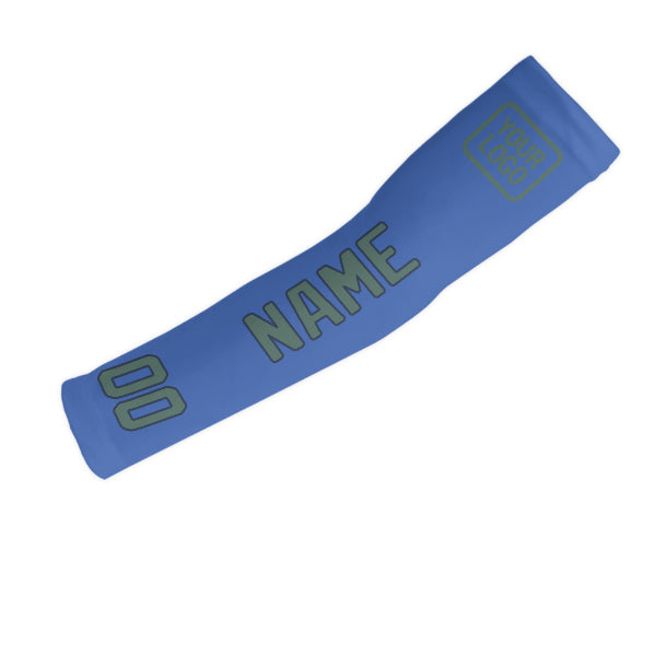 Custom Sky Blue Blue Green Arm Sleeve