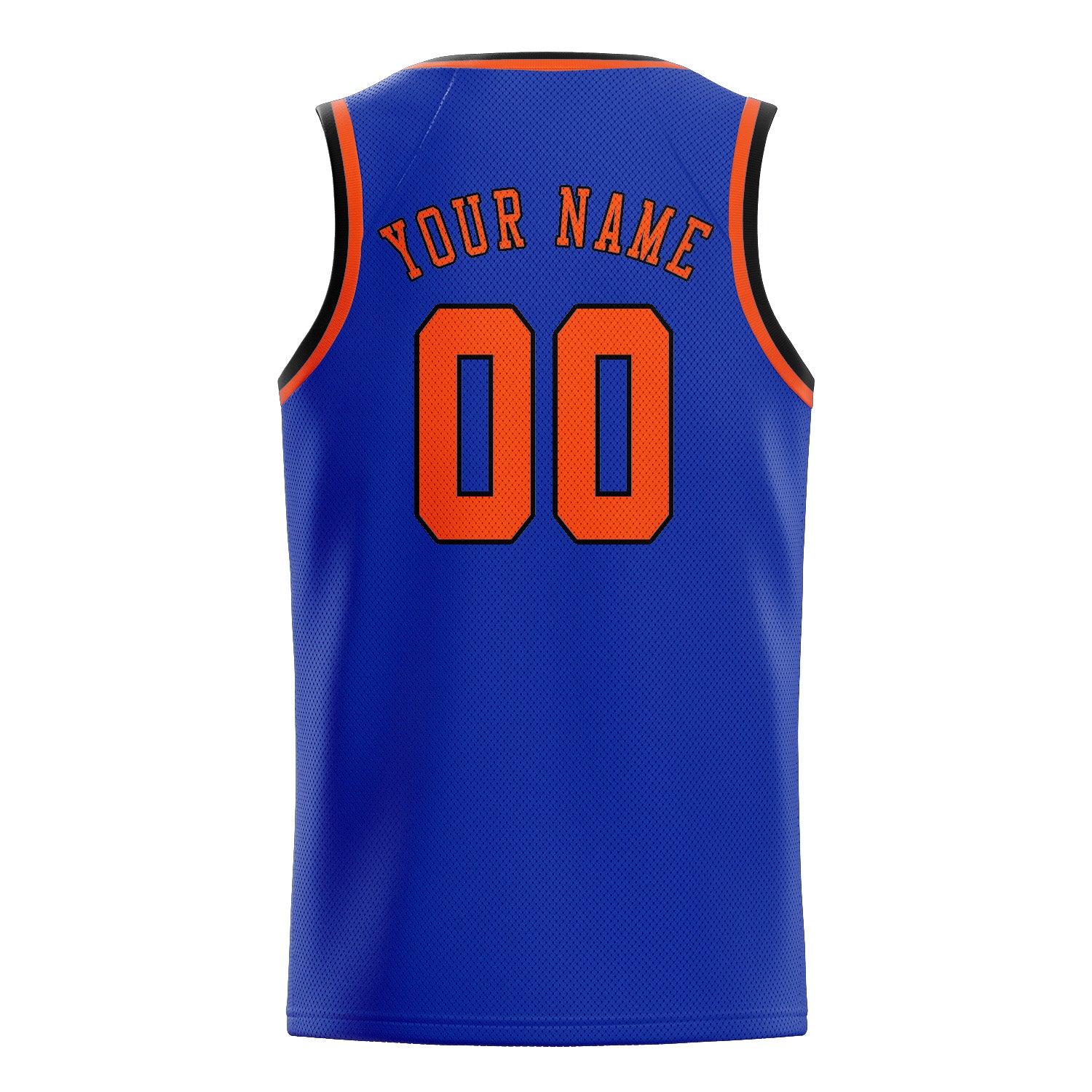Maillot de basketball personnalisé bleu ciel, orange et rouge