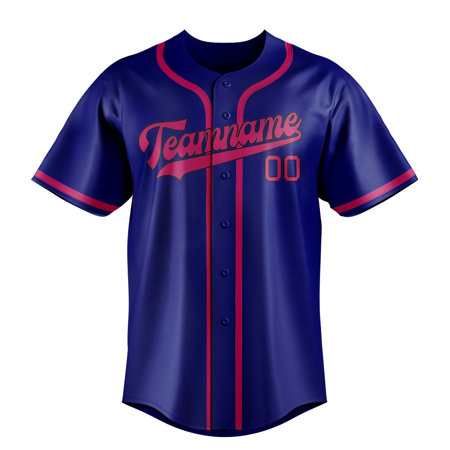 Maillot de baseball personnalisé bleu ciel et rose