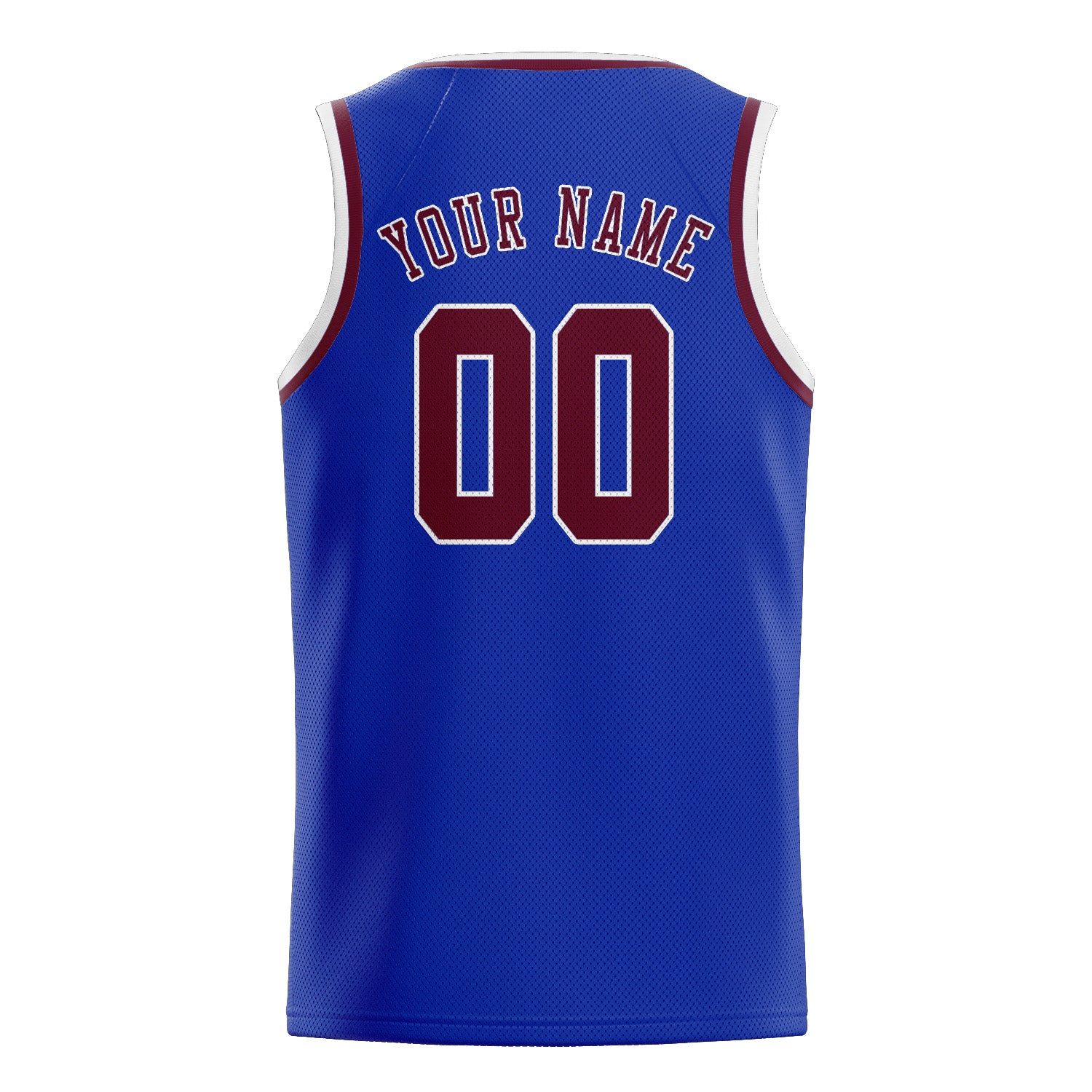 Maillot de basketball personnalisé bleu ciel et rouge cramoisi