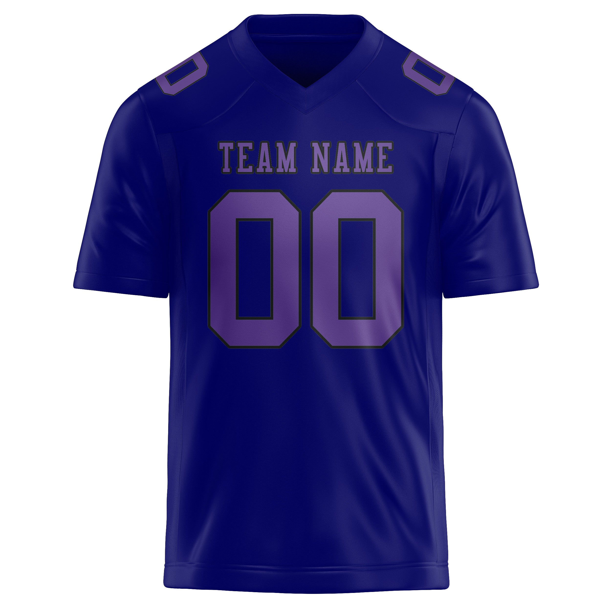 Maillot de football personnalisé bleu ciel et violet clair