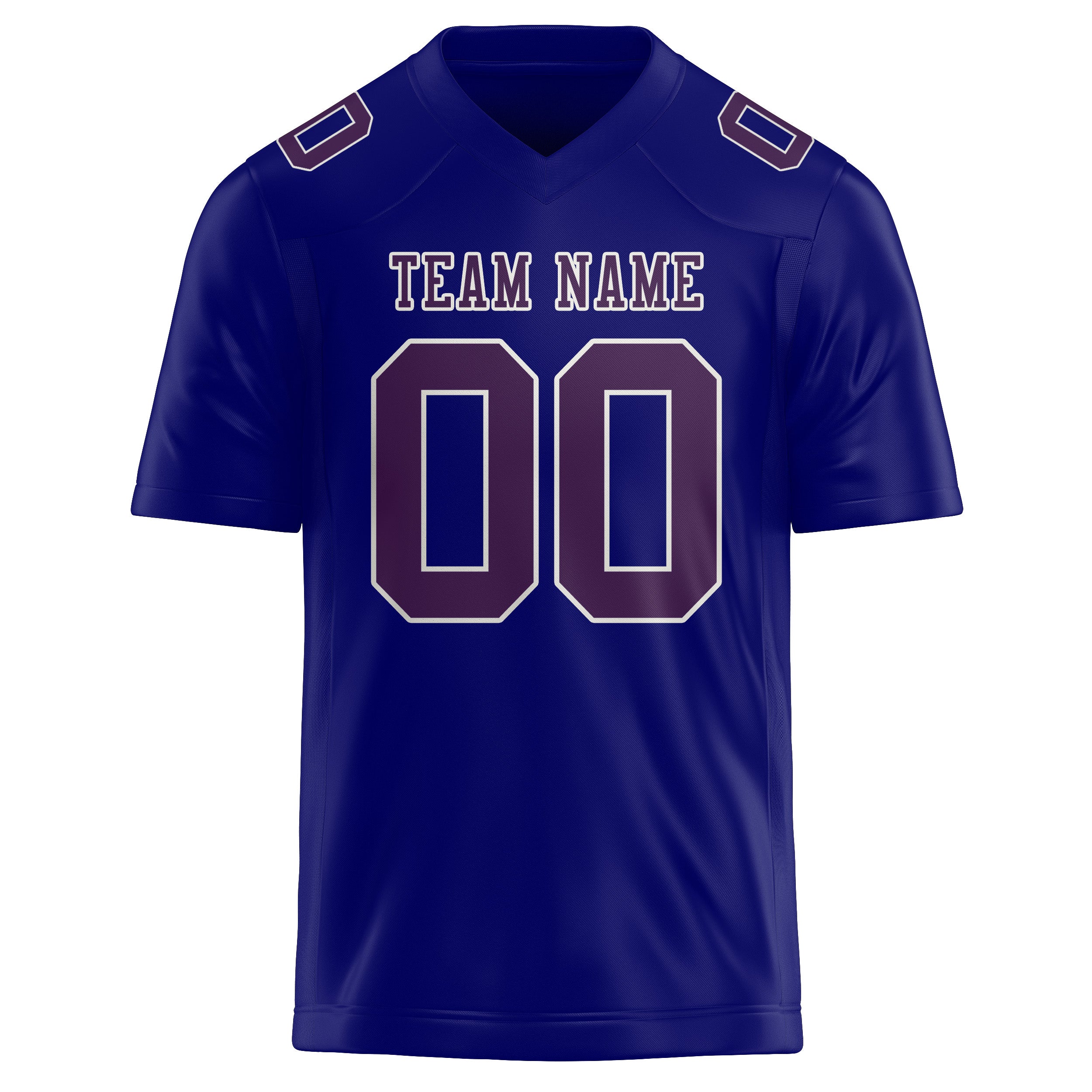 Maillot de football personnalisé bleu ciel et violet