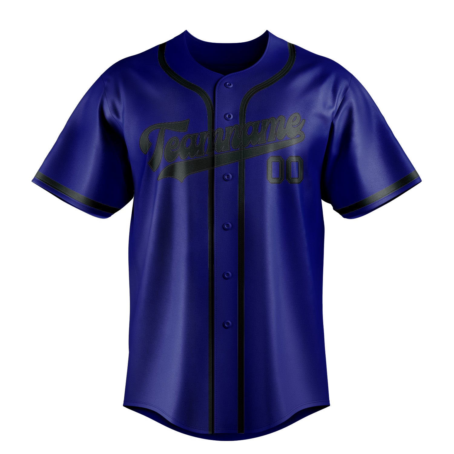 Maillot de baseball personnalisé bleu ciel et gris foncé