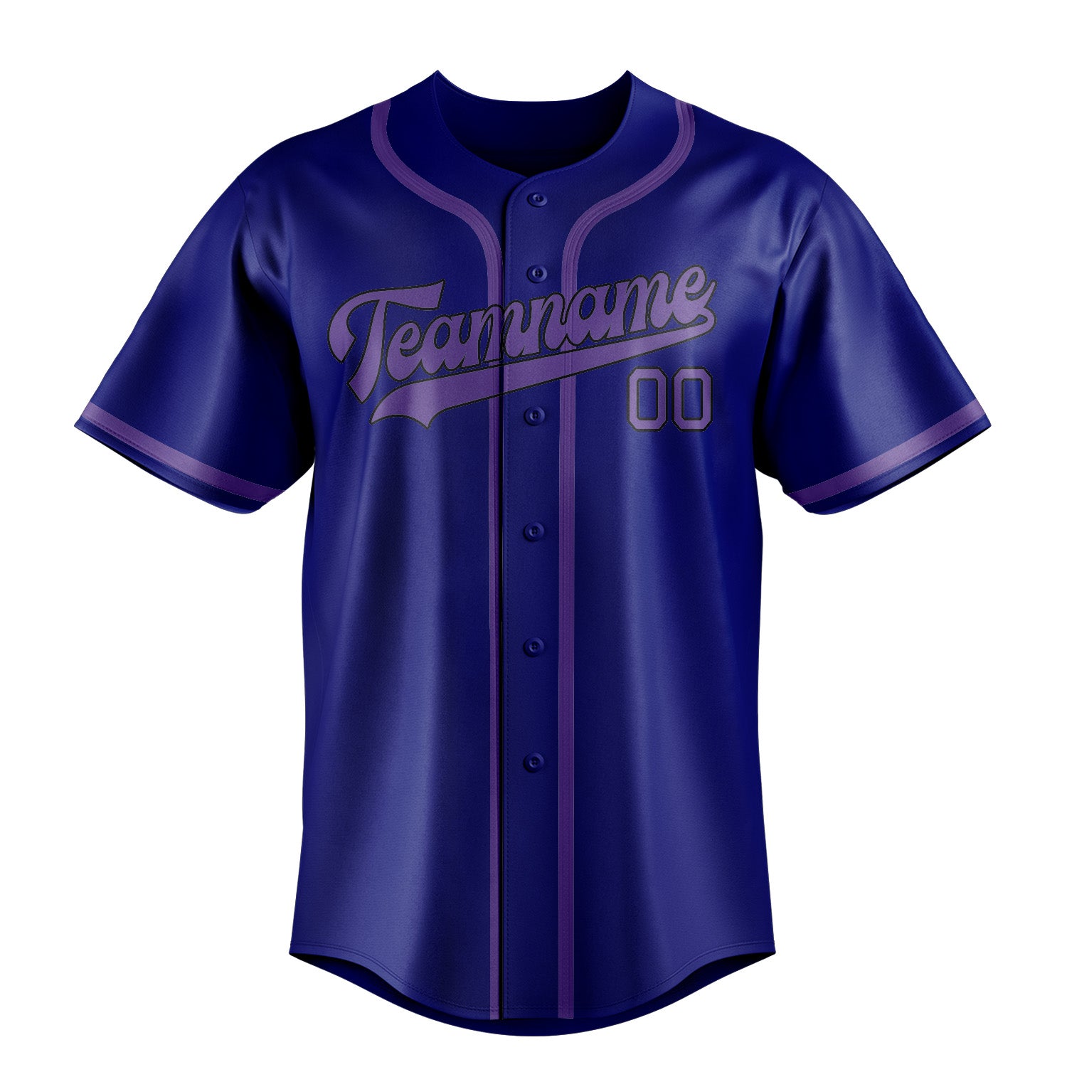Maillot de baseball personnalisé bleu ciel et violet clair