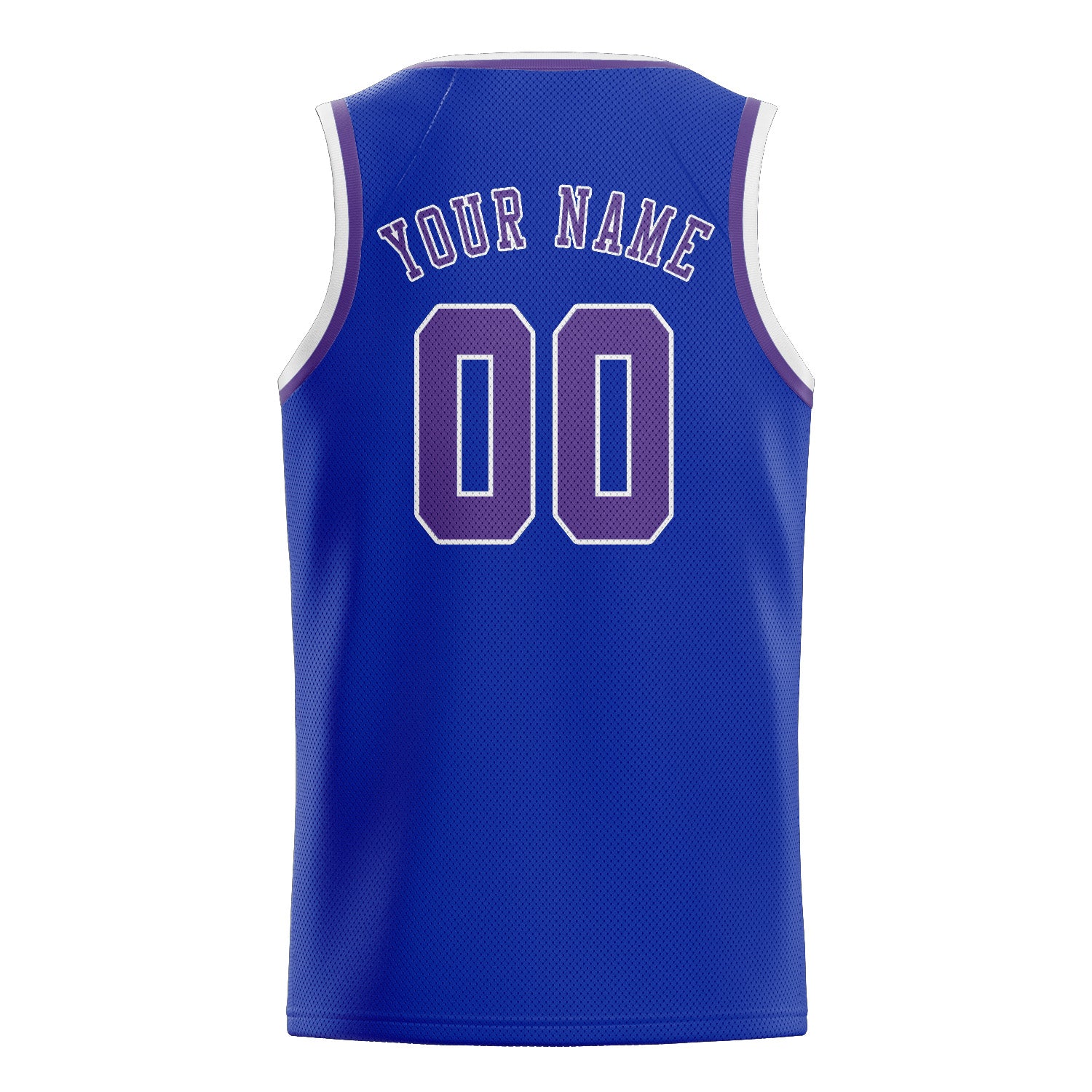 Maillot de basketball personnalisé bleu ciel et violet clair