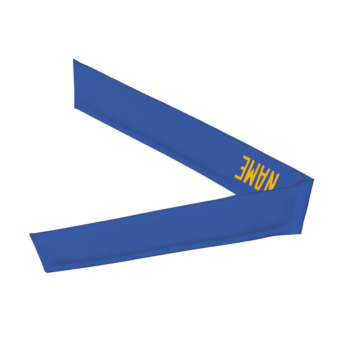 Custom Sky Blue Gold Headband