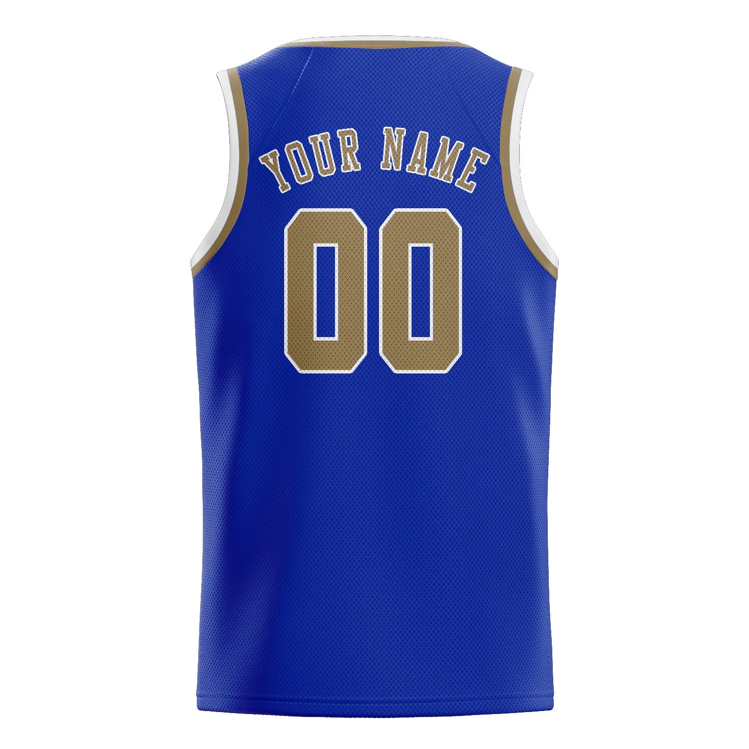 Maillot de basketball personnalisé bleu ciel et kaki clair