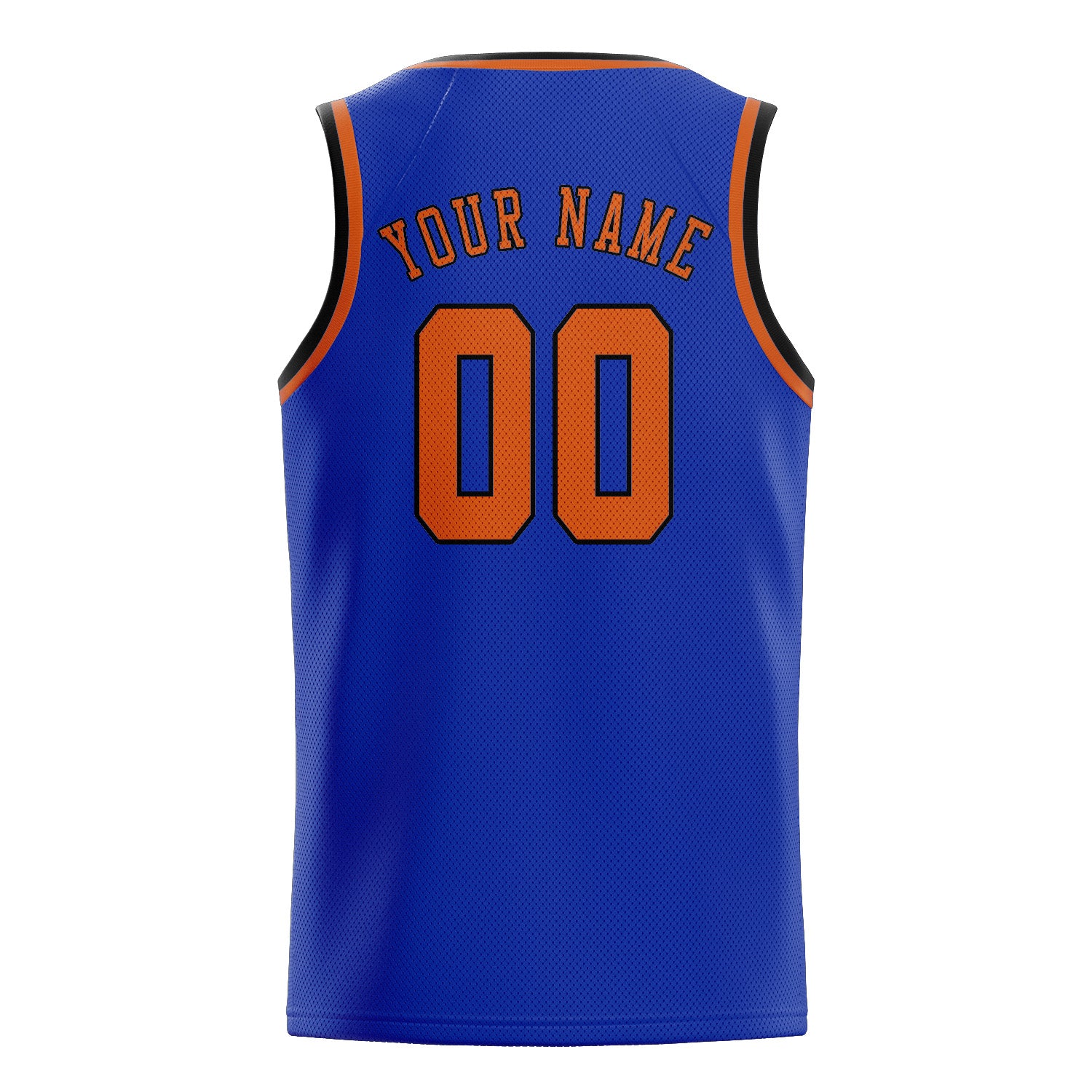 Maillot de basketball personnalisé bleu ciel et orange