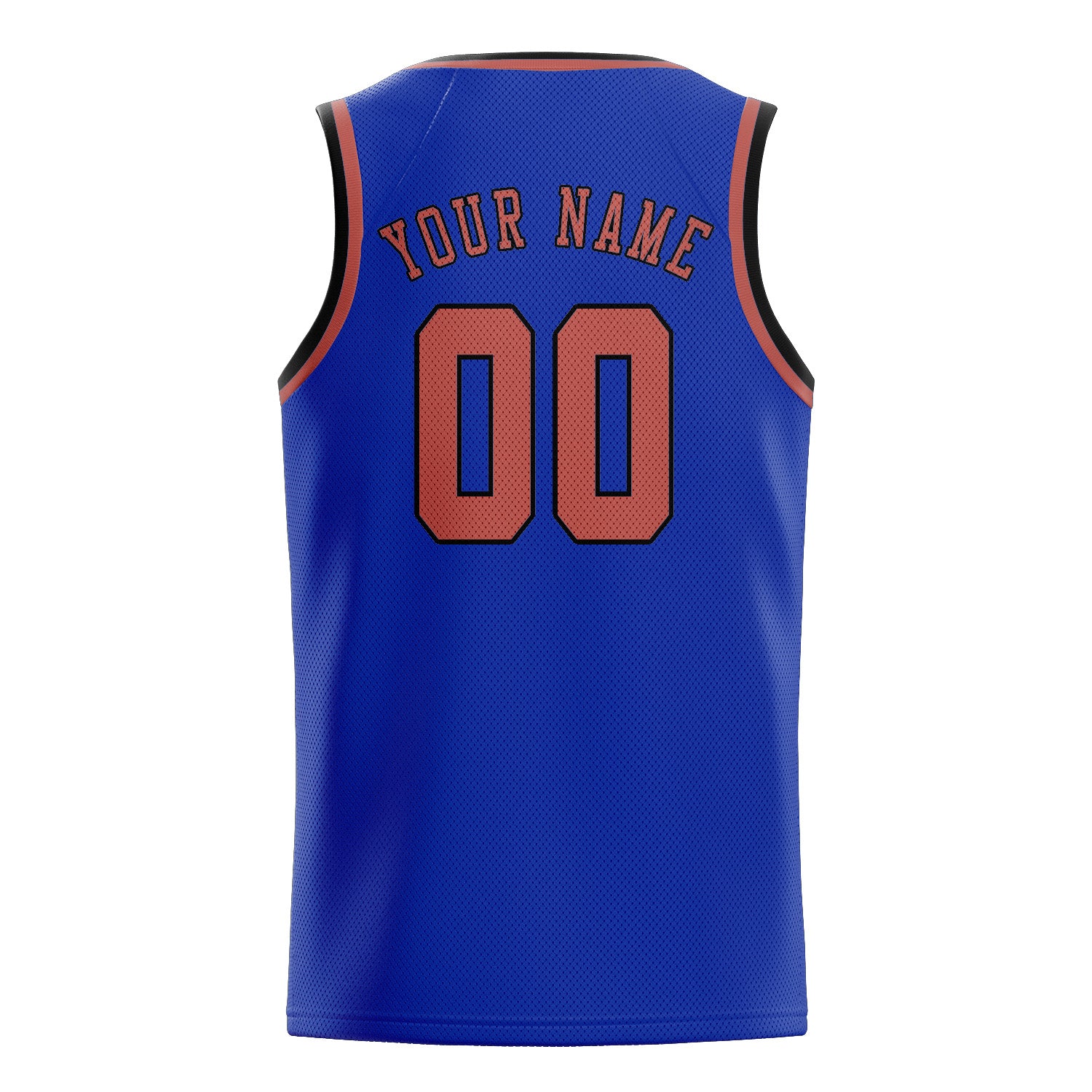 Maillot de basketball personnalisé bleu ciel et rose cuivré