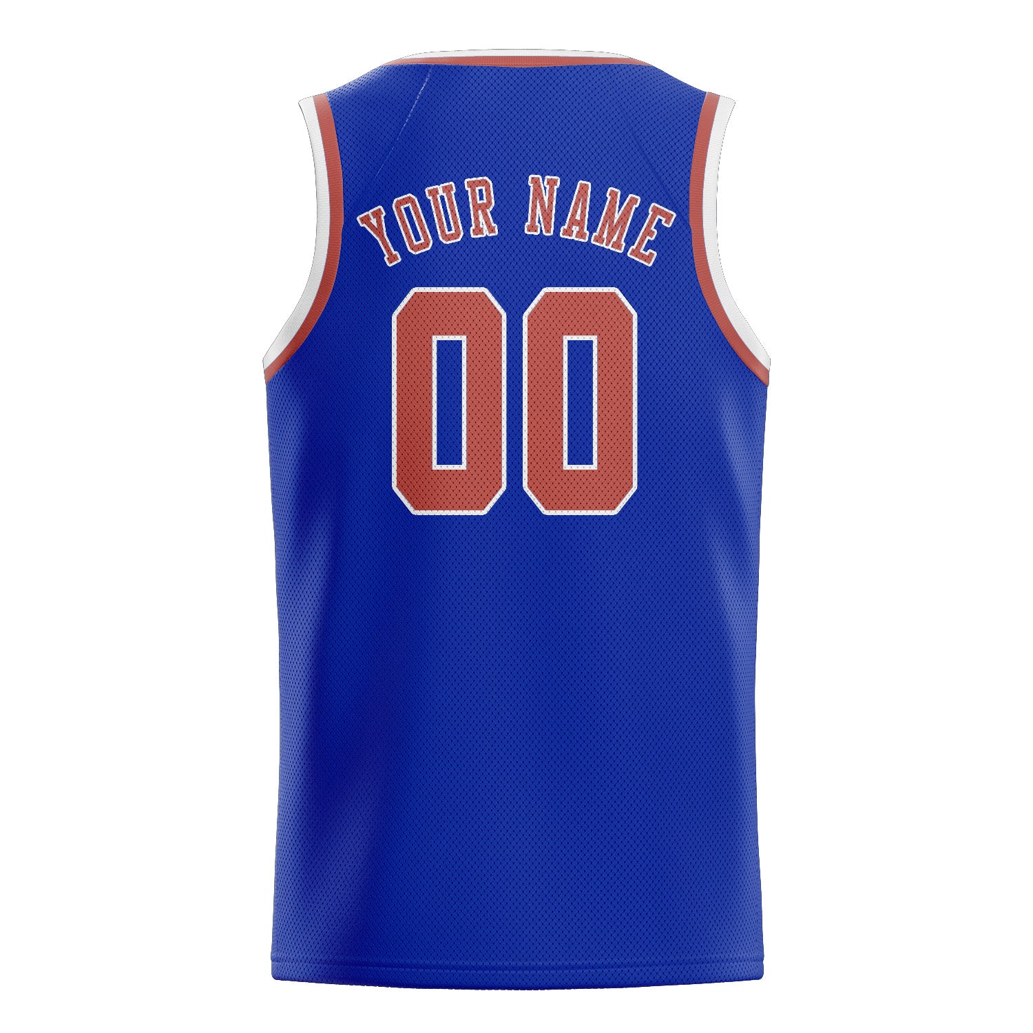 Maillot de basketball personnalisé bleu ciel et rose cuivré