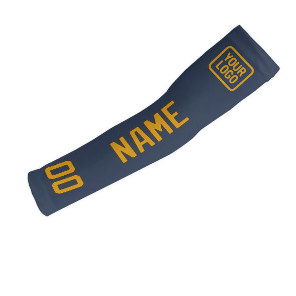 Manchon personnalisé bleu et jaune