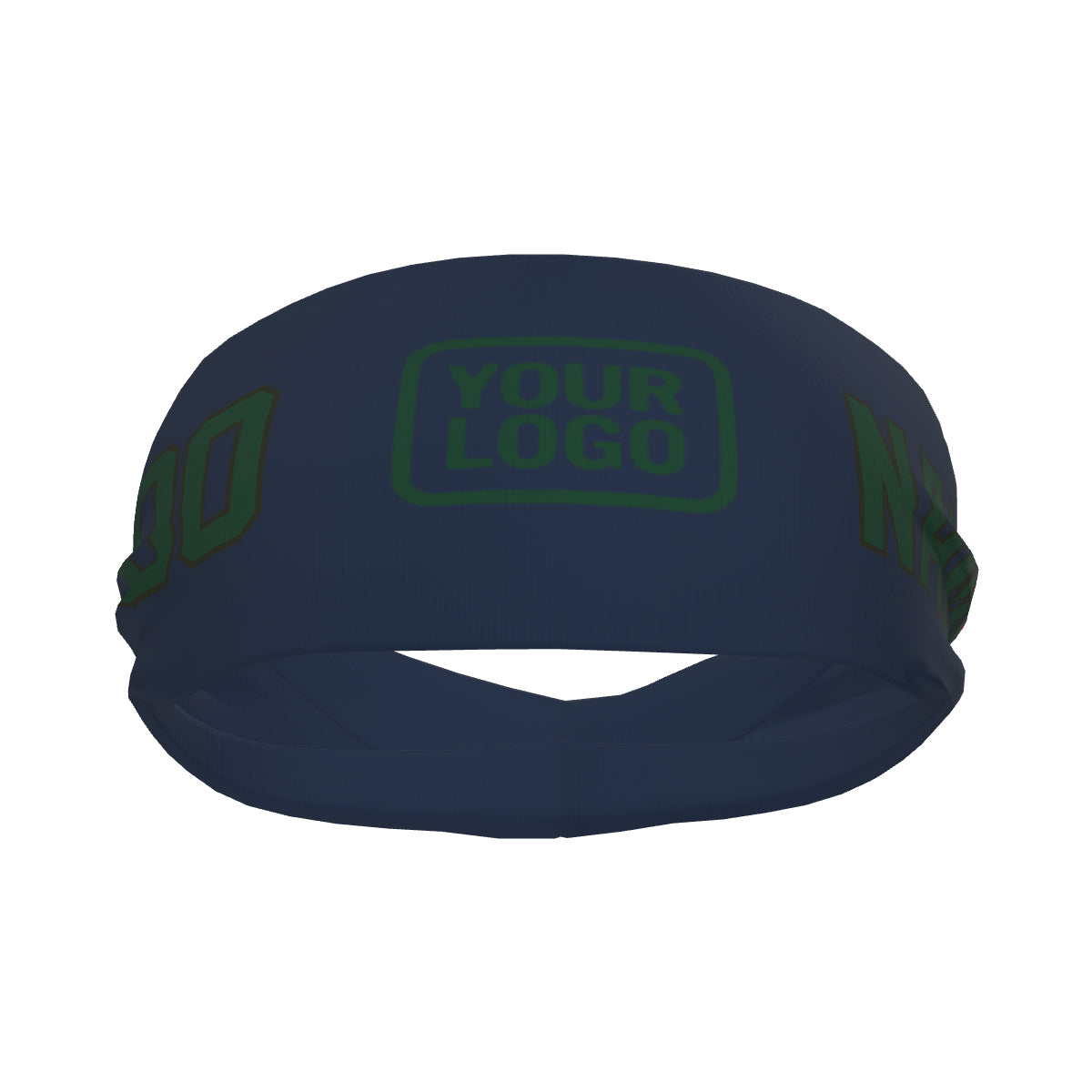 Bandeau de sport bleu-vert personnalisé