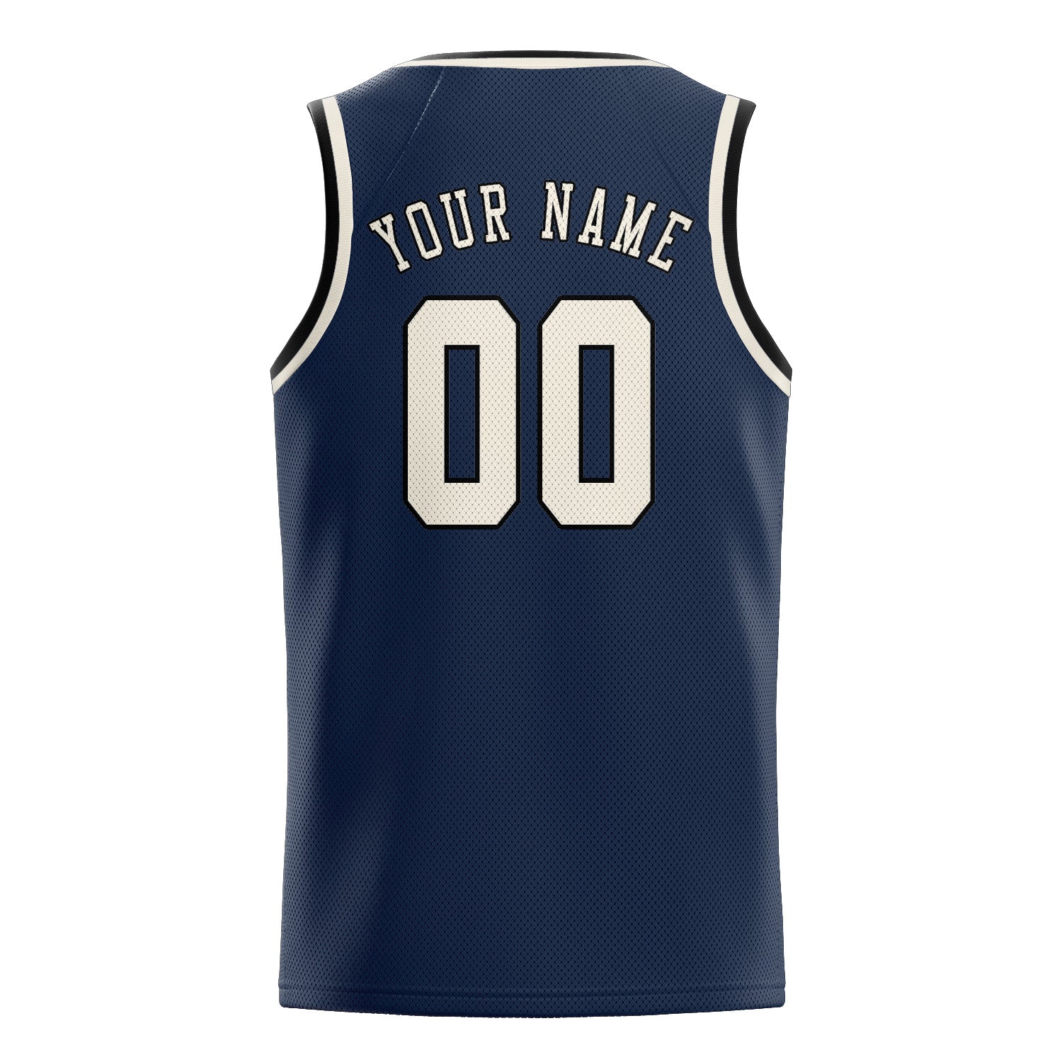 Maillot de basketball personnalisé bleu crème
