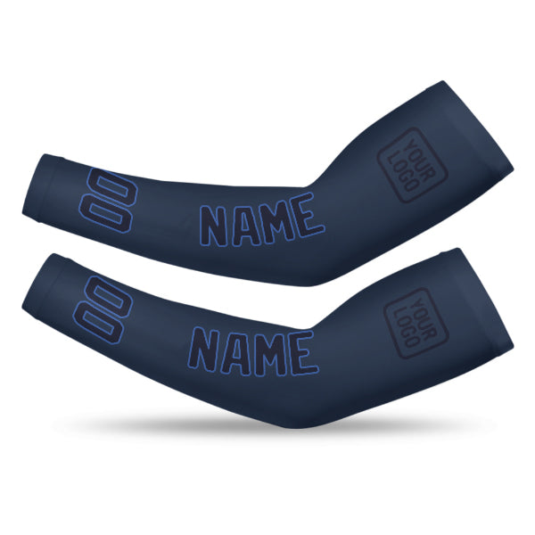 Manchon de bras bleu marine personnalisé