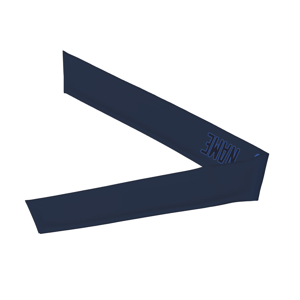 Bandeau bleu marine personnalisé