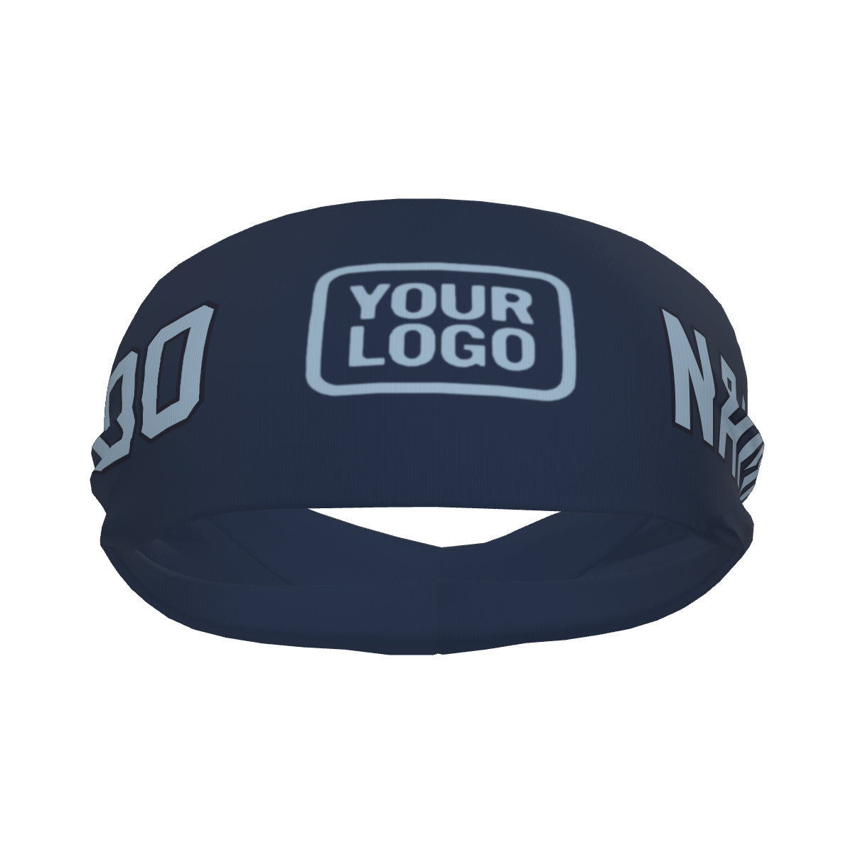 Bandeau de sport bleu clair personnalisé