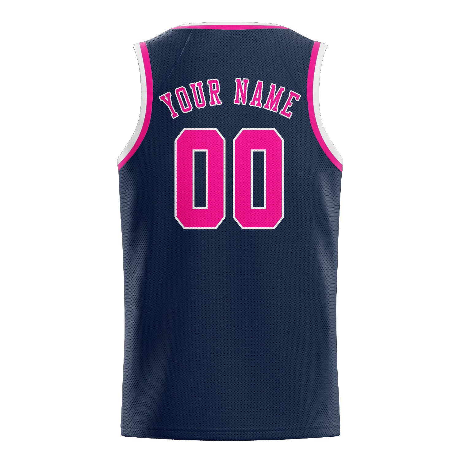 Maillot de basketball personnalisé bleu et rose