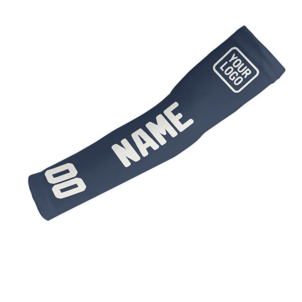 Manchon de bras personnalisé bleu et blanc
