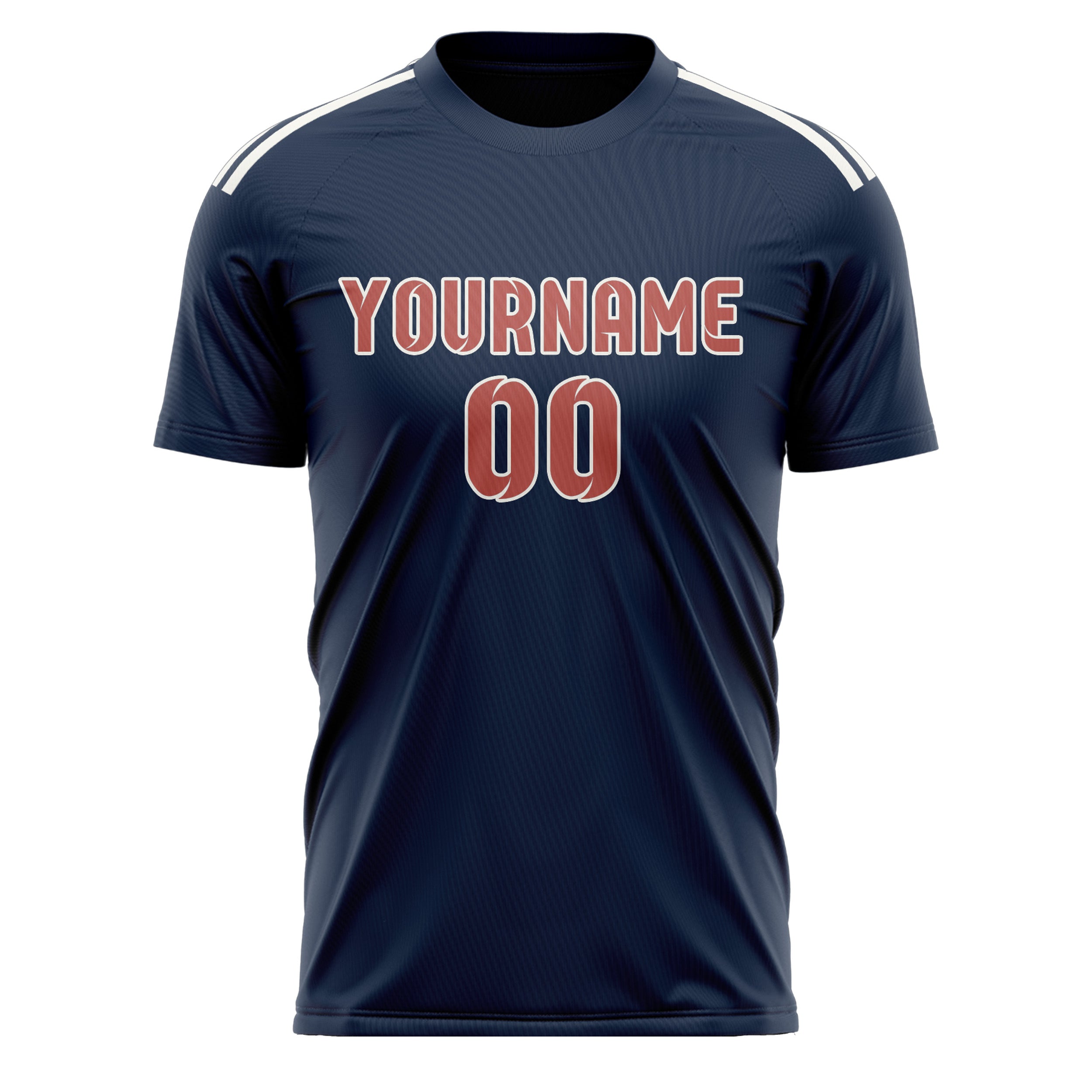 Maillot de football personnalisé Blue Copper Rose