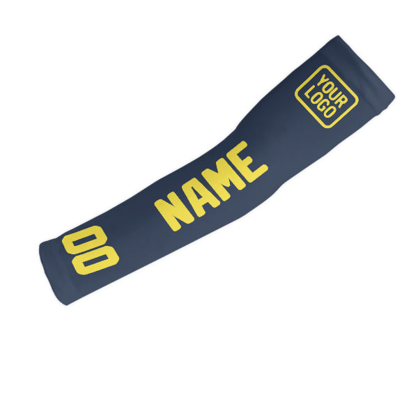 Manchon personnalisé bleu clair/jaune