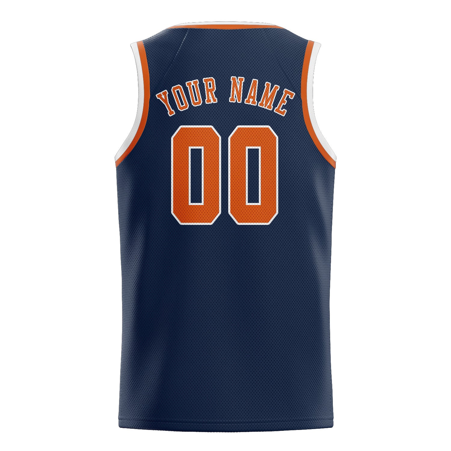 Maillot de basketball personnalisé bleu et orange