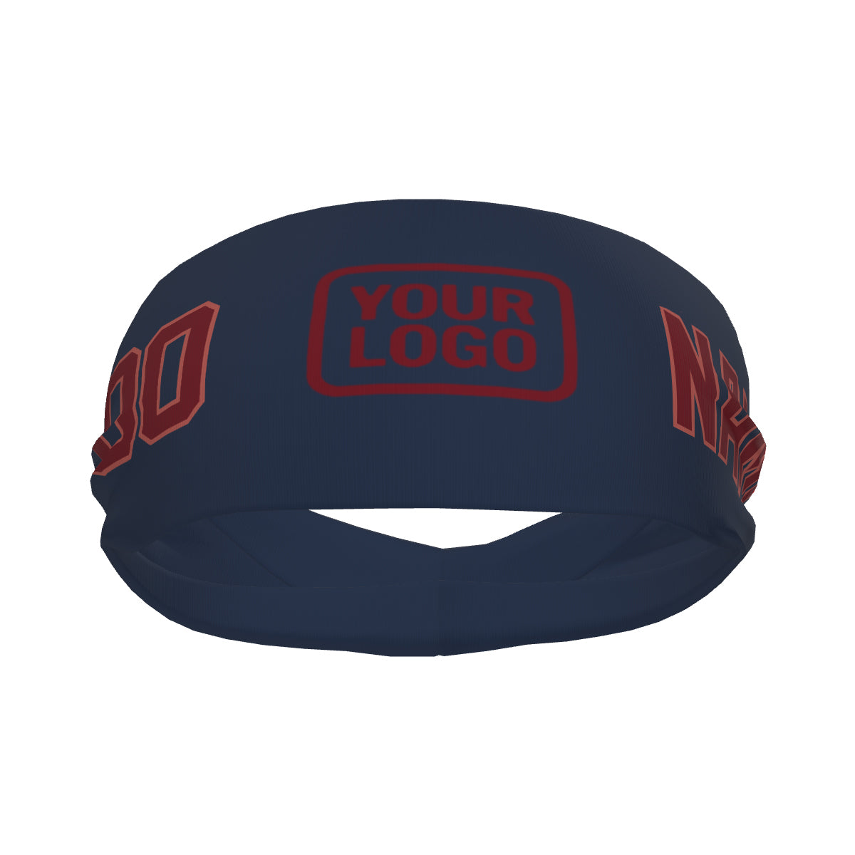 Bandeau de sport personnalisé bleu cramoisi rouge