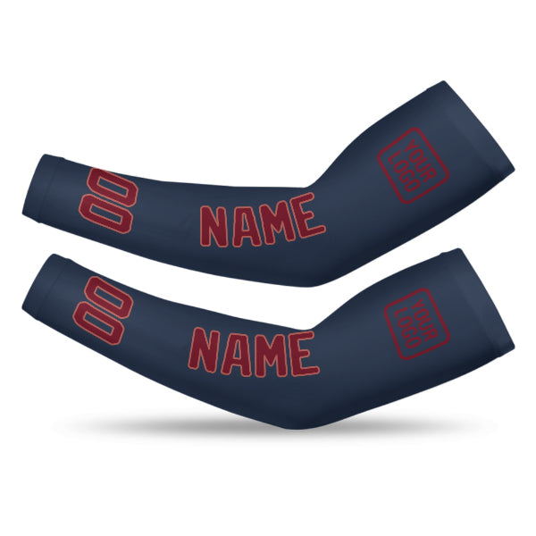 Manchon de bras personnalisé bleu cramoisi rouge