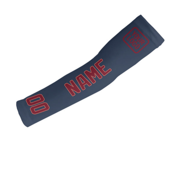 Manchon de bras personnalisé bleu cramoisi rouge