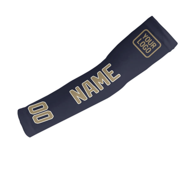 Manchon personnalisé bleu marine kaki clair